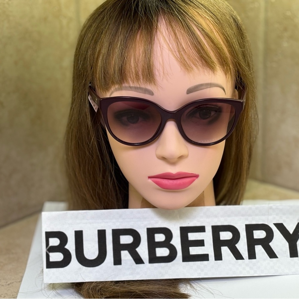 New Burberry BE4365 3979/8H Betty Bordeaux Sunglasses - Picture 3 of 12